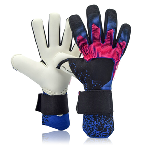 Gants de gardien de but de football professionnels en mousse de latex antidérapants et respirants pour enfants et adultes, personnalisables, avec fermeture à lacets et protection des doigts - Product Image 4