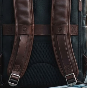 Wholesale Customized High Quality Men's Genuine <b>Leather</b> <b>Backpack</b> Large Capacity Business <b>Laptop</b> Shoulder Bag School Bag - Product Image 4