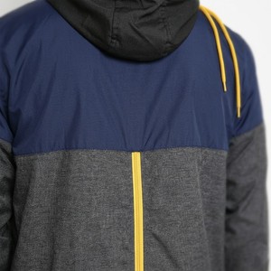 <b>Mens</b> Urban Style Contrast Hooded <b>Jacket</b> Lightweight Street Fashion <b>Running</b> Windbreaker Modern Zip Front Athletic Outerwear - Product Image 3