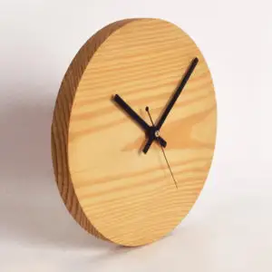 <b>Modern</b> Home Decor <b>Wall</b> <b>Clock</b> Wooden Design with Brown Iron Abstract Pattern Luxury Needle Type for Home <b>Living</b> buraq handicraft - Product Image 4