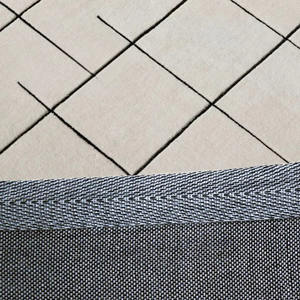 Alfombra de Lana Geométrica Personalizada, Alfombra Tallada a Mano, Alfombra Moderna Verde, Calidad de Exportación - Product Image 6