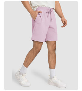 Compre Pantalones Cortos Deportivos Casuales de Lona para Hombre, Nuevos, de la Mejor Calidad, Venta Directa de Fábrica, Holgados, Sólidos, para Verano - Product Image 2