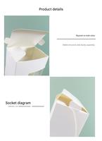 Boîte à biscuits et gâteaux en papier biodégradable de haute qualité avec fenêtre, recyclable, pour pâtisserie, desserts et tartes aux œufs, vente en gros