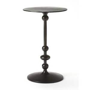 Table d'appoint en métal de style bijou, finition luxueuse, meuble attrayant pour les intérieurs contemporains - Product Image 2