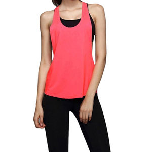 เสื้อกล้ามเจอร์ซีย์ลำลองสำหรับผู้หญิง สีพื้น ใส่เล่นโยคะ วิ่งออกกำลังกาย ระบายอากาศได้ดี เป็นมิตรกับสิ่งแวดล้อม มีโลโก้ด้านหน้า ขายดี มีไซส์พลัส - Product Image 4