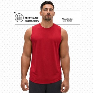 Camiseta sin Mangas Premium para Hombre, de Algodón, para Gimnasio, Fitness, Ejercicio, con Diseño Floral en la Parte Delantera, Ligera, Transpirable, Ecológica y de Secado Rápido - Product Image 2