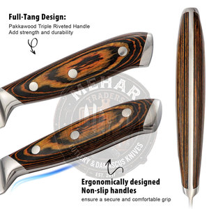 Latest Design Professional Damascus <b>Kitchen</b> <b>Knife</b> Set Top Selling Low Moq Damascus <b>Kitchen</b> <b>Knife</b> Set - Product Image 4