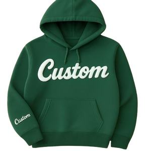 Custom Cotton Fleece Hoodies Wholesale OEM Manufacturer Bulk Production Private <b>Label</b> Heavyweight Streetwear Supplier - Product Image 1