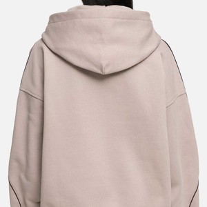 Sweat-shirt à capuche surdimensionné personnalisé pour femme avec passepoil contrastant, sweat à capuche décontracté zippé en polaire, sweats d'hiver pour femme de qualité supérieure - Product Image 6