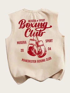 Chaleco Deportivo Personalizado para Hombre, con Estampado Puff, Transpirable, Sin Mangas, Tejido, de Verano, de Alta Calidad, Secado Rápido, Tallas Grandes - Product Image 4