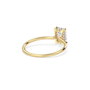 Anillo REYES, Diseño Clásico Más Vendido, Plata de Ley 925, Corte Radiante, Moissanita de 1.04 Quilates, para Mujer, Anillo de Lujo para Regalo de Boda - Product Image 4
