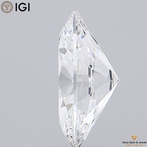 Diamant CVD ovale de 2,00 carats, couleur D, clarté VS1, certifié IGI, pour bijoux en or pour homme - Product Image 3