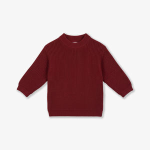 เสื้อสเวตเตอร์เด็กเล็กแบบยูนิเซ็กซ์ ผ้าฝ้าย 100% ผลิตแบบ ODM & OEM คอกลม ถักด้วยเครื่องจักร เป็นมิตรต่อสิ่งแวดล้อม เสื้อถักเด็กทารก บริการจากเวียดนาม - Product Image 4