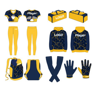 Uniforme de football américain personnalisé pour femmes, vêtements de sport haute performance avec nom d'équipe, numéro et logo, maillot de sport personnalisé - Product Image 1