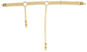 Ceinture décontractée en cuir véritable couleur claire avec boucle en cuivre à anneau en D, motif uni blanc Napoléonien pour ceintures d'épée M.AFZAL 3,5 cm X - Product Image 2