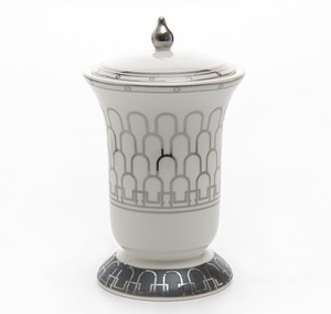 Modern Metal Incense Burner Black Vertical Slats Gold Inner Bakhoor Tray Aromatherapy <b>Diffuser</b> All Season Use Wholesale Supplier - Product Image 5