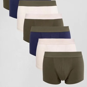 <b>Men</b> Cotton Polyester Fabric <b>Trunks</b> Eco Friendly Soft Breathable Underwear OEM Supplier Wholesale Manufacturer Bulk - Product Image 2