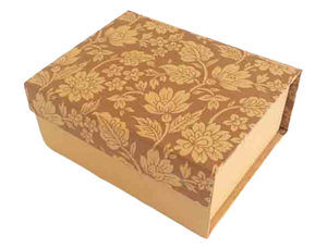 Boîtes pliantes en carton recyclé, papier coton, avec fermeture à ruban personnalisée, pour papeterie et fournitures scolaires (vente en gros) - Product Image 2