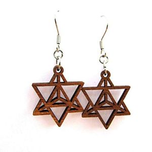 Pendientes de Madera de Diseño Clásico, Estrellas, Ganchos, Accesorios de Aro, Juego de Alta Calidad, los Más Demandados, en Oferta - Product Image 1