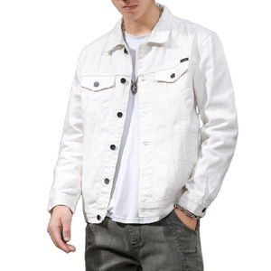 Venta Directa de Fábrica, Chaqueta Vaquera Vintage para Hombre de Alta Calidad con Diseño de Logotipo Personalizado, Impermeable, Transpirable, para Invierno - Product Image 1