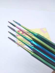 Lime à ongles personnalisable à une extrémité pour ongles incarnés, couleur arc-en-ciel plasma, tête dentelée, en acier inoxydable, pour podologie - Product Image 2