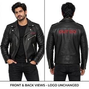Veste en cuir pour homme, vêtements pour homme, vêtements d'extérieur, veste en cuir épaisse, service OEM, qualité supérieure, vente en ligne, tendance - Product Image 6