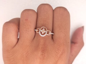Lab Grown Diamond Vintage IGI Certified Wedding Engagement <b>Ring</b> Solid 18k Rose Gold Women's Promise <b>Ring</b> 0.25 Ct Diamond - Product Image 6