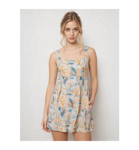 Vestido Mini Casual de Algodón Puro para Mujer, Corte en A, Suave y Cómodo, con Logotipo Frontal, para Uso Diario, Desayunos Universitarios, Viajes y Clima Cálido - Product Image 1