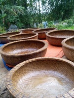 Fournisseur d'exportation en gros de coracles ronds en bambou, fabriqués au Vietnam