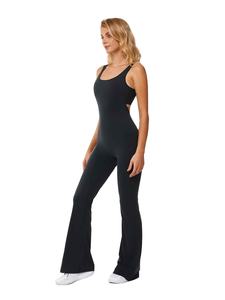 ชุดบอดี้สูทโยคะผู้หญิง โพลีเอสเตอร์ ระบายอากาศได้ดี ทรงเข้ารูป ป้องกันแบคทีเรีย ไร้ตะเข็บ ผลิตตามแบบ OEM ขายส่ง - Product Image 4