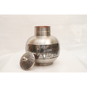 Dispensador de Agua Hecho a Mano 100% Cobre Puro con Grifo, Matka de Cobre Grabado Antiguo para Hogar y Oficina - Product Image 1