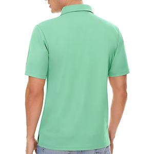 เสื้อถักสีดำสำหรับผู้ชาย ผ้าฝ้าย 100% ระบายอากาศได้ดี กันน้ำ ไร้รอยต่อ ป้องกันรอยยับ มีกระเป๋าโลโก้ด้านหน้า 6 แผง สไตล์ลำลอง - Product Image 3