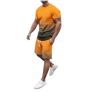 Conjunto Deportivo de Dos Piezas para Hombre, Verano, Playa, Pantalones Cortos y Camiseta - Product Image 6