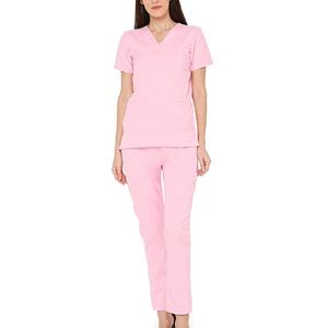 Uniformes d'hôpital de qualité supérieure pour infirmières, ensemble de blouses d'hôpital personnalisées, chemise à col en V et pantalon avec poches, vente en gros, OEM disponible - Product Image 6