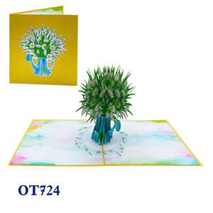 Tarjeta Pop-Up 3D de Papel con Flores de Margarita Blancas, Diseño Personalizado, Hecha a Mano, Decoración para el Hogar, Vietnam, Hanói - Product Image 5