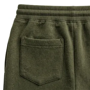 <b>Men</b> Olive Green Jogger Sweatpants Elastic Waist Drawstring Pocket <b>Cuffed</b> Ankle Casual Lounge Pants Custom Design OEM Clothing Su - Product Image 5