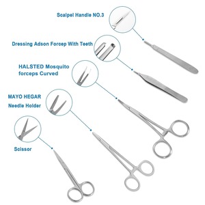 Kit de pratique de suture chirurgicale Pentax pour étudiants en médecine, modèle anatomique en acier inoxydable, mannequin de suture, sciences médicales - Product Image 2