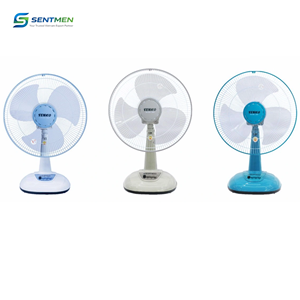 Senko Table Fan B1616 <b>Electric</b> <b>Desk</b> Fan 3 Blade Plastic Household Cooling Adjustable Speed Low Noise Energy Saving Oscillating - Product Image 1
