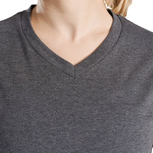 Summer Custom Women's T Shirts Short Sleeve Crew Neck 100% Cotton Basic Tee Blank Plain T Shirt for Women 2026 - Product Image 3