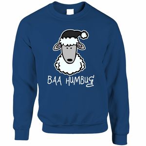 Sudadera navideña con diseño de oveja para hombre, jersey de cuello redondo, informal, de invierno, con estampado de dibujos animados, de manga larga, de punto - Product Image 6