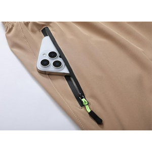 Pantalon cargo jogger léger pour homme 100 % coton, taille mi-haute, avec cordon de serrage, séchage rapide, pour l'entraînement et le sport - Product Image 5