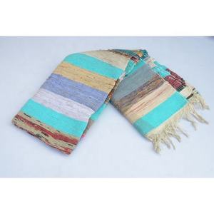 Chindi-alfombra Rectangular ligera hecha a mano, tapete bohemio, colorida, de algodón, para decoración del hogar, Multicolor - Product Image 4