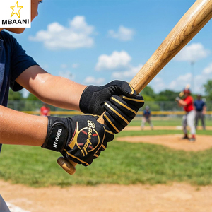 Classic Youth Baseball Batting <b>Gloves</b> - Extra <b>Grip</b>, Enhanced Optimal, Shock Absorption, Breathable and Stretchy Softball <b>Glove</b> - Product Image 5