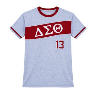 Chemise en jersey gris Delta Sigma Theta pour femmes, coupe confortable, haute qualité, vêtements de sororité grecque, tenue décontractée - Product Image 4