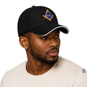Casquette ajustable brodée pour la franc-maçonnerie, les confréries et les sororités, style grec, vêtements et insignes maçonniques héritages - Product Image 3