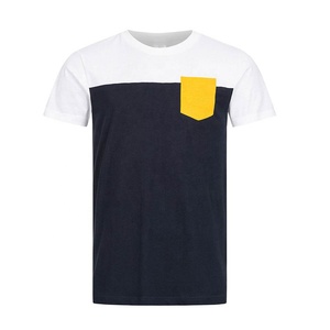 Wholesale 100% Cotton 220 240gsm Men Stylish T <b>Shirt</b> Men Summer Front Pocket <b>Color</b> Full Cotton Men T <b>Shirts</b> 2025 - Product Image 2
