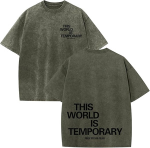 Camiseta vintage lavada, camiseta oversize, camiseta con lavado ácido, camiseta con gráfico, camiseta con tipografía, camiseta con estampado de frases, camiseta motivacional - Product Image 1