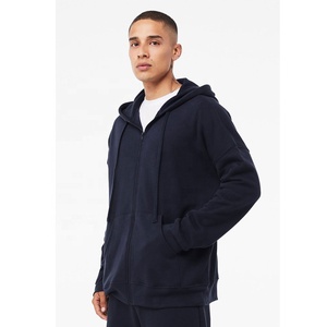 Wholesale Price Top Selling 2022 Men Navy Hoodies Sweatshirt Zip up Pocket Kangaroo Hoodies Hood Top - Product Image 1