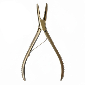 Pinzas para Remover Extensiones de Cabello, Chapadas en Oro, con Mordazas Dentadas, Herramienta para Destruir Anillos Micro, Accesorios para Extensiones de Salón - Product Image 1
