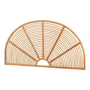 Rainbow Rattan <b>Wall</b>-<b>Mounted</b> <b>Headboard</b> Unique Stylish Turning Tool for Bedroom Decor - Product Image 1